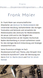 Mobile Screenshot of frankmaier.net